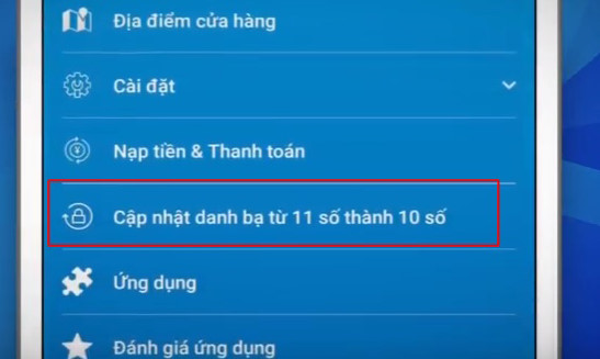 Cách cập nhật danh bạ di động 11 số thành 10 số bằng ứng dụng MyVNPT