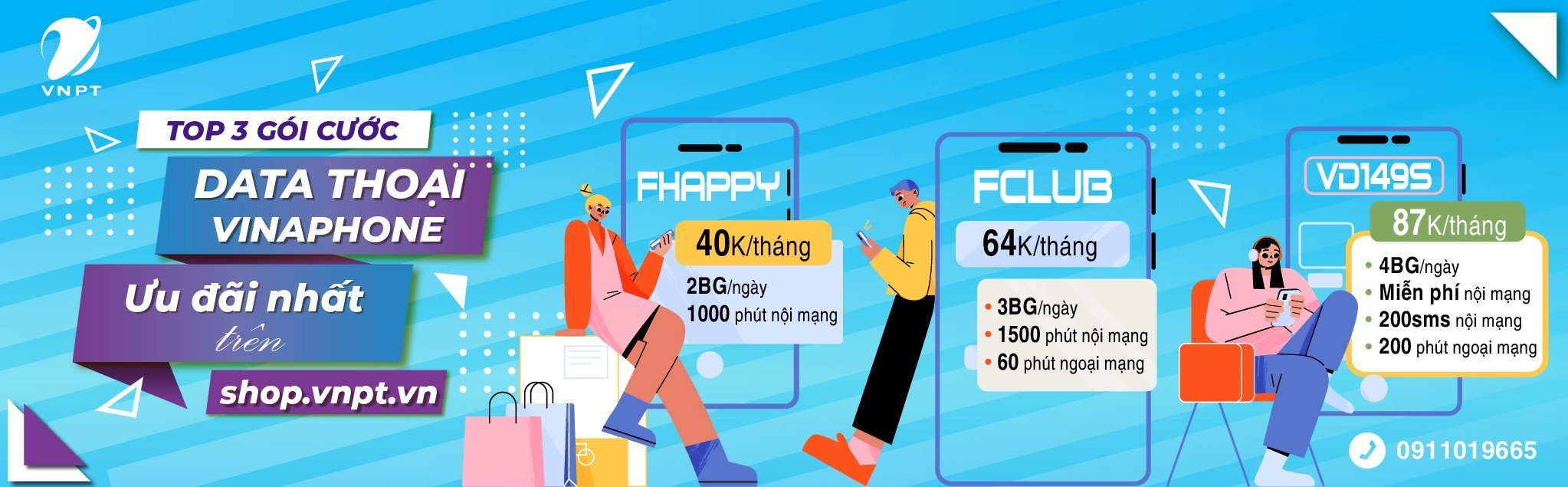 TOP 3 GÓI CƯỚC