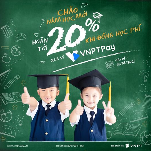 Thanh toán học phí tiết kiệm với VNPT pay