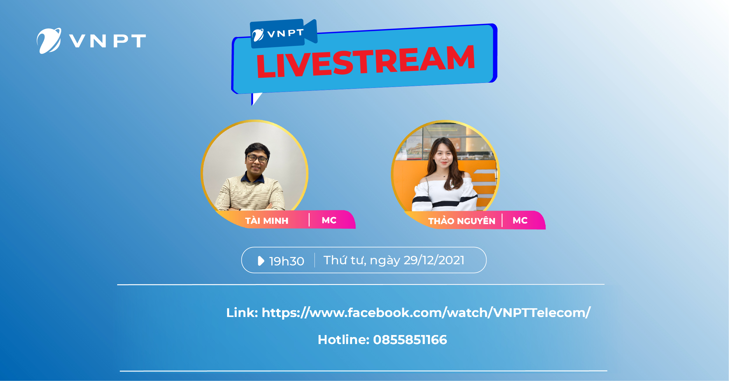 Sự kiện Livestream ngày 29/12 tại Fanpage VNPT VinaPhone Hà Nội