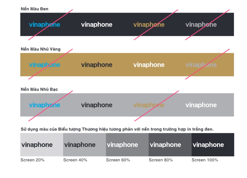 Hướng dẫn thiết kế ấn phẩm với logo VinaPhone đúng chuẩn