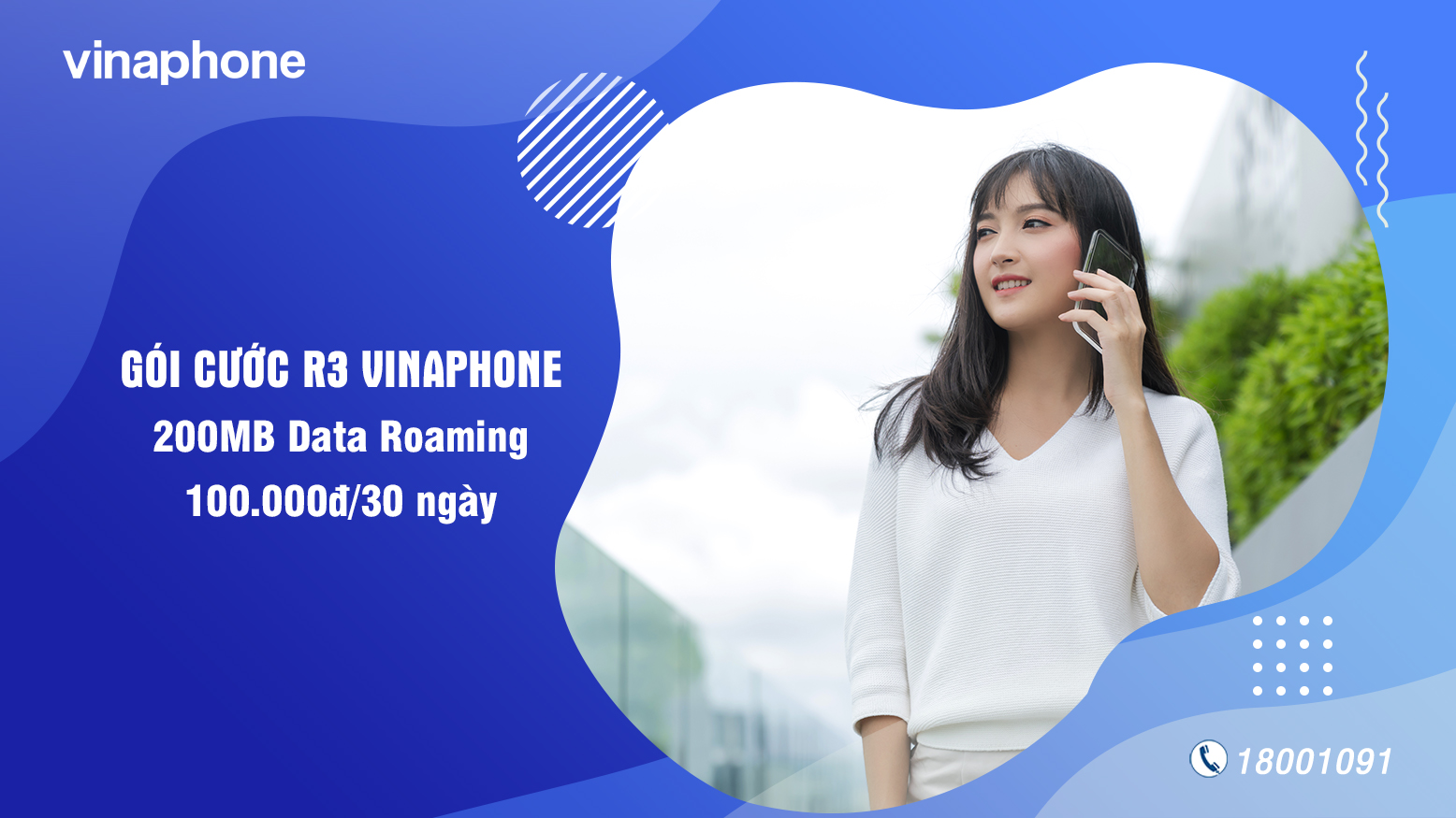 Gói cước R3 VinaPhone: 200MB Data Roaming trên 58 quốc gia