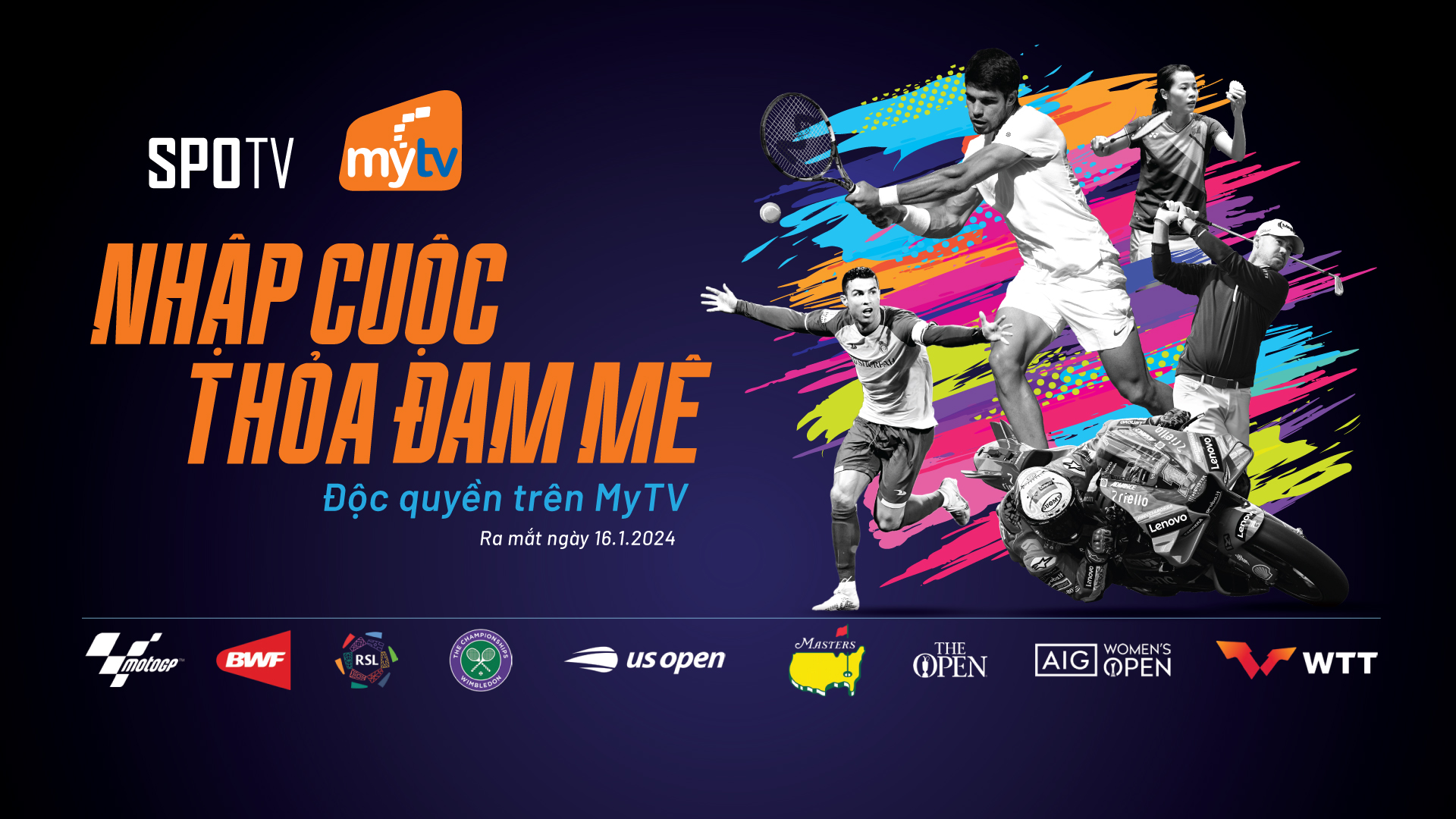 MyTV công bố ra mắt độc quyền chùm kênh thể thao SPOTV