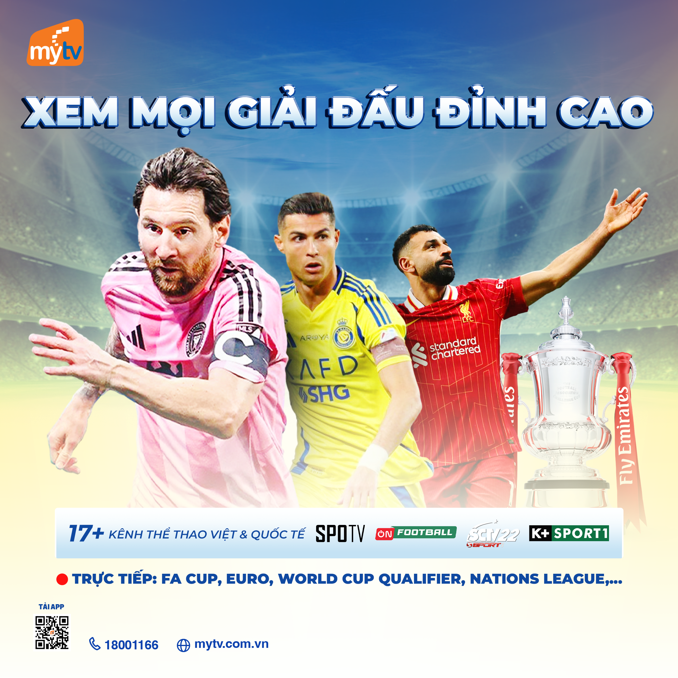 SVIP – Gói cước truyền hình MyTV đỉnh cao dành cho fan thể thao đích thực