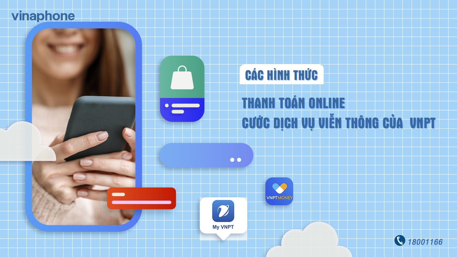 Các hình thức thanh toán Online cước dịch vụ viễn thông của VNPT