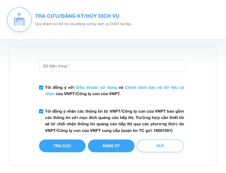 Cách đăng ký chuyển vùng Quốc tế nhanh chóng trên Digishop