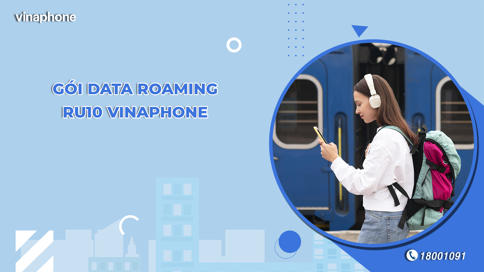 Gói data roaming RU10 VinaPhone không giới hạn data trên 90 quốc gia
