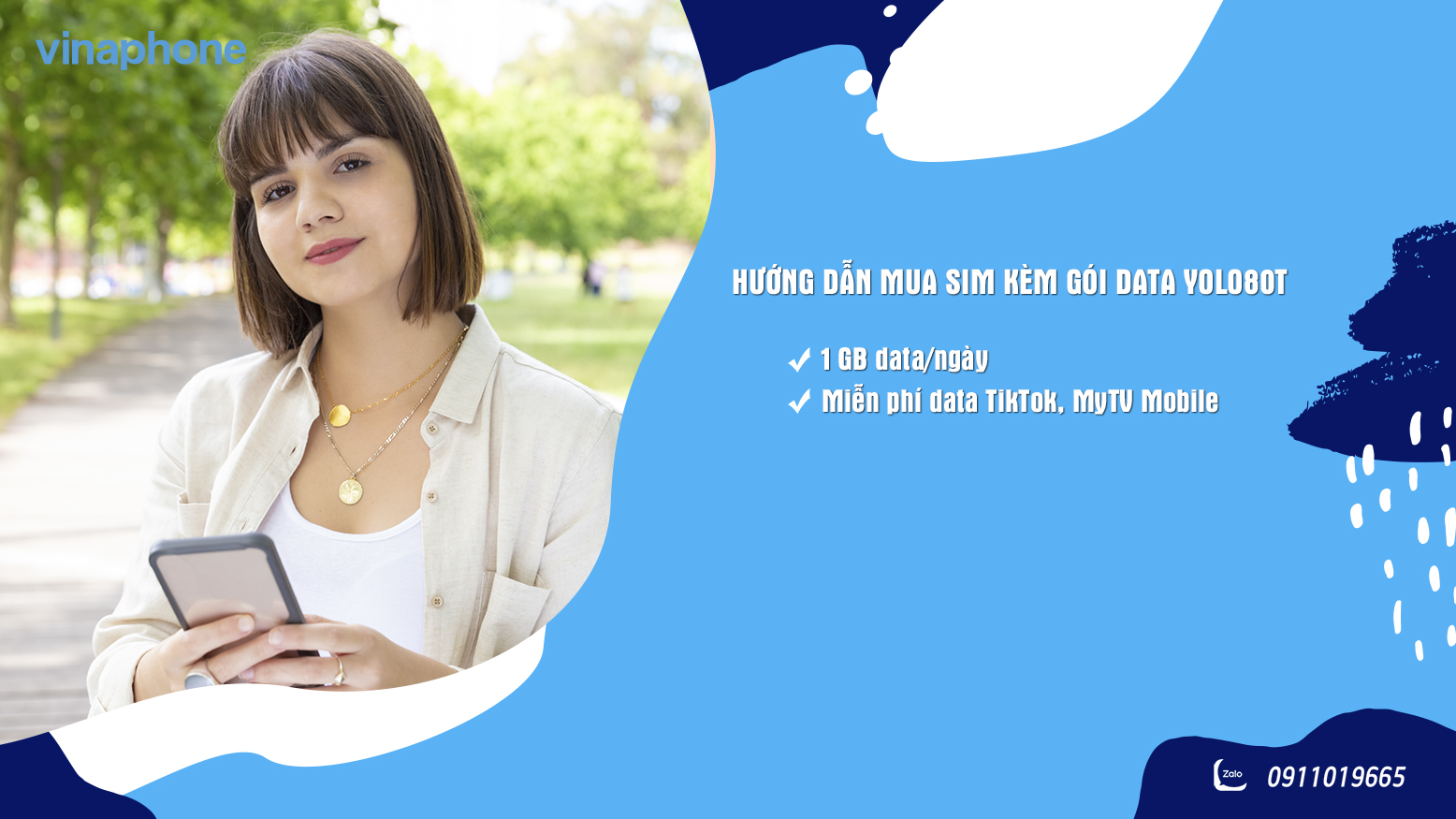 Hướng dẫn mua sim kèm gói 4G VinaPhone Yolo80T