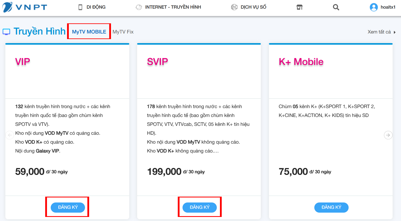 Huong dan dang ky MyTV Mobile
