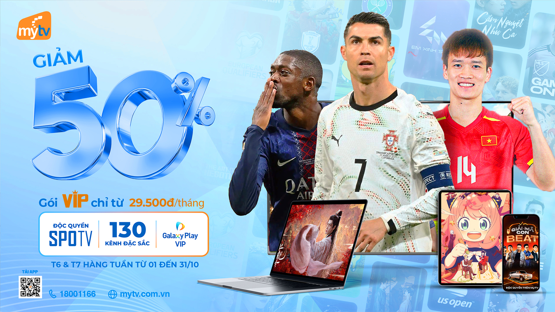Khuyến mại truyền hình MyTV tháng 10.2025