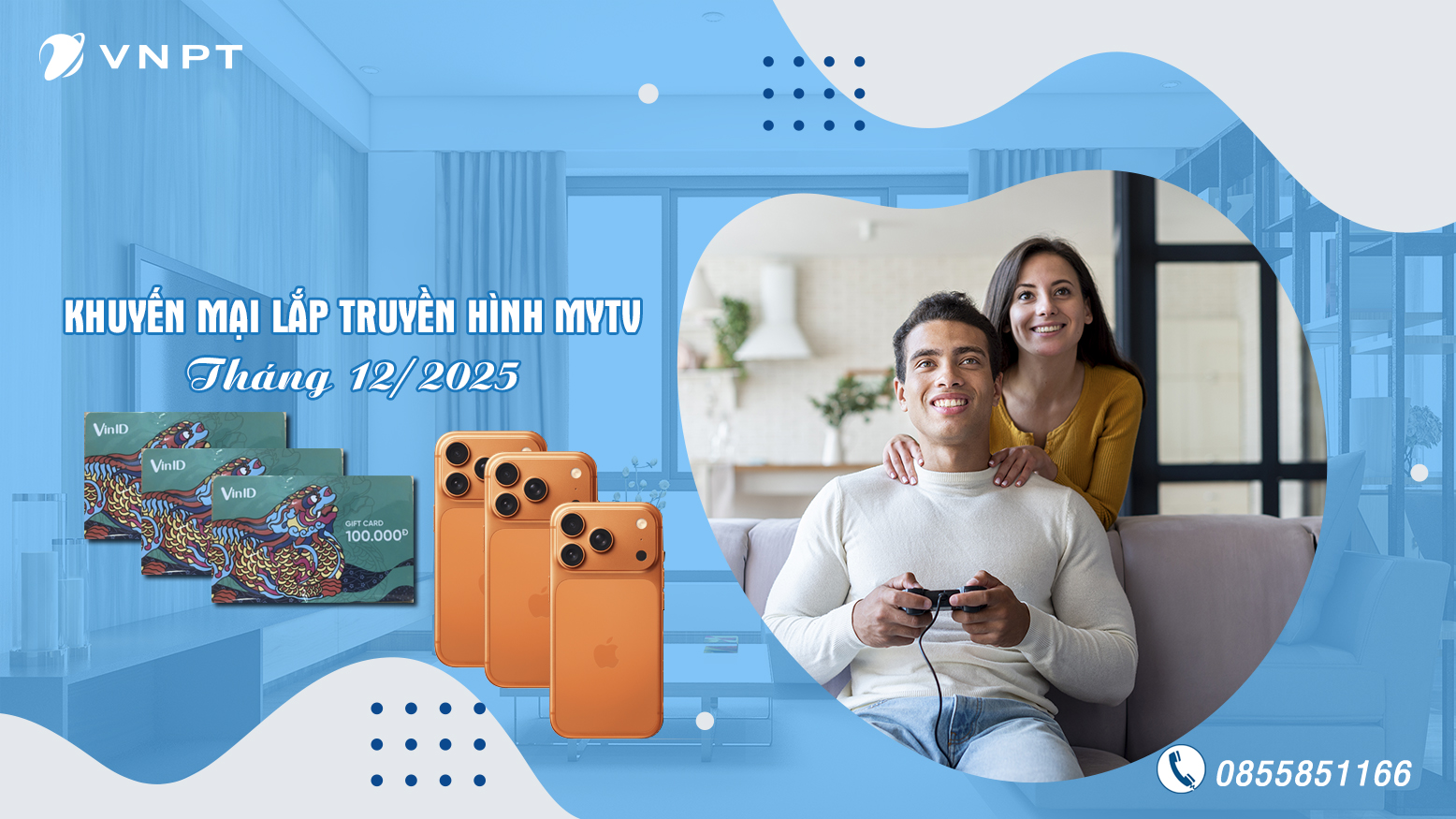 Khuyến mại lắp đặt truyền hình MyTV tháng 12 2025 cùng cơ hội trúng iPhone 17