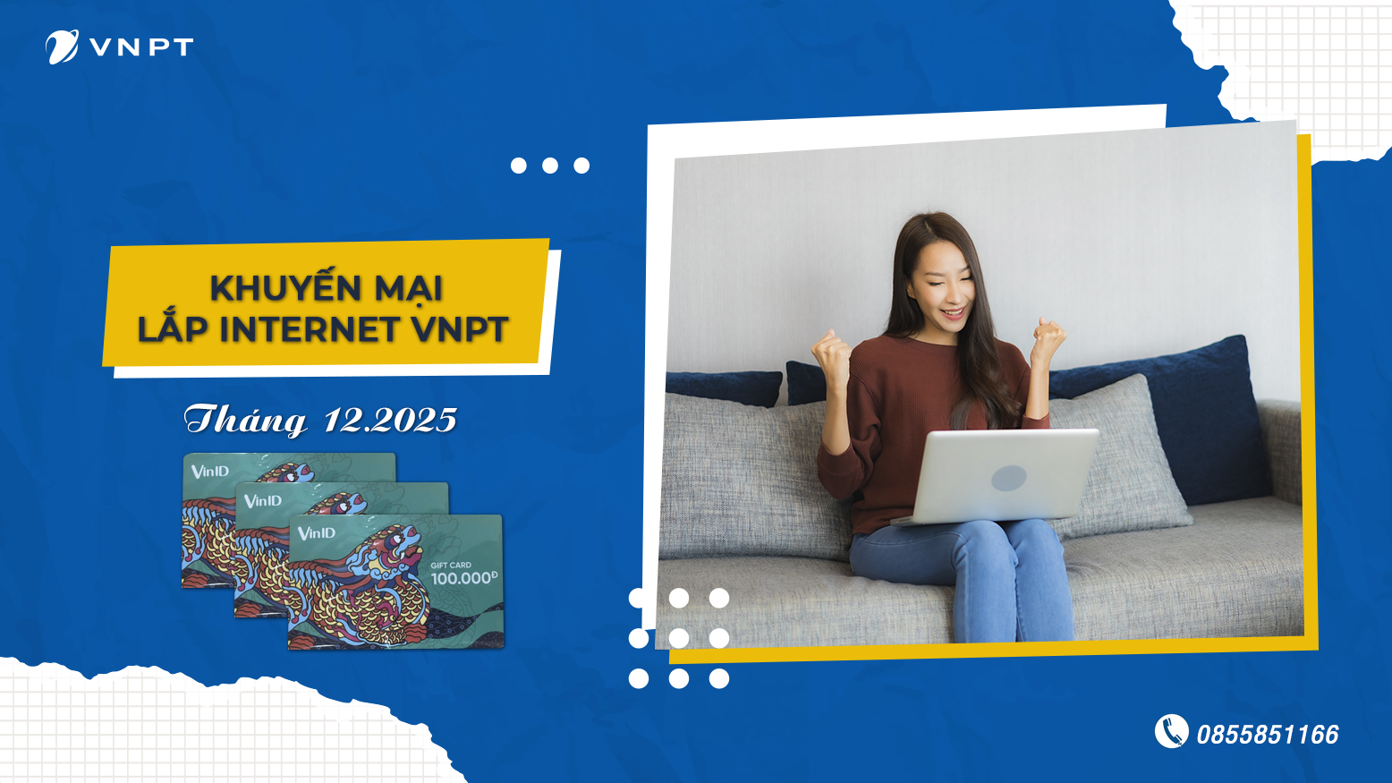 Khuyến mại Lắp Internet VNPT Tháng 12
