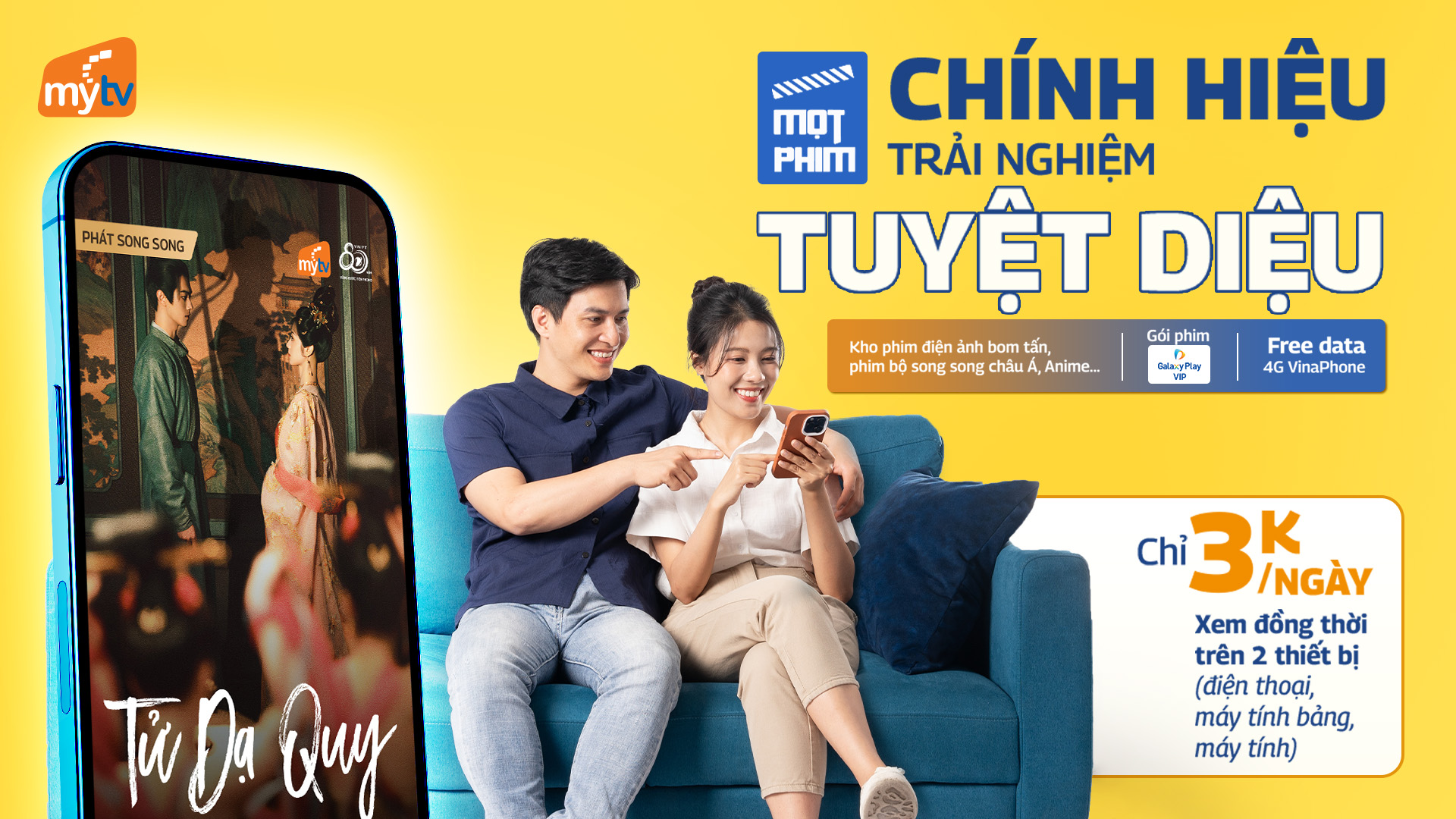 So sánh ba gói cước MyTV cho ba phong cách giải trí cá nhân
