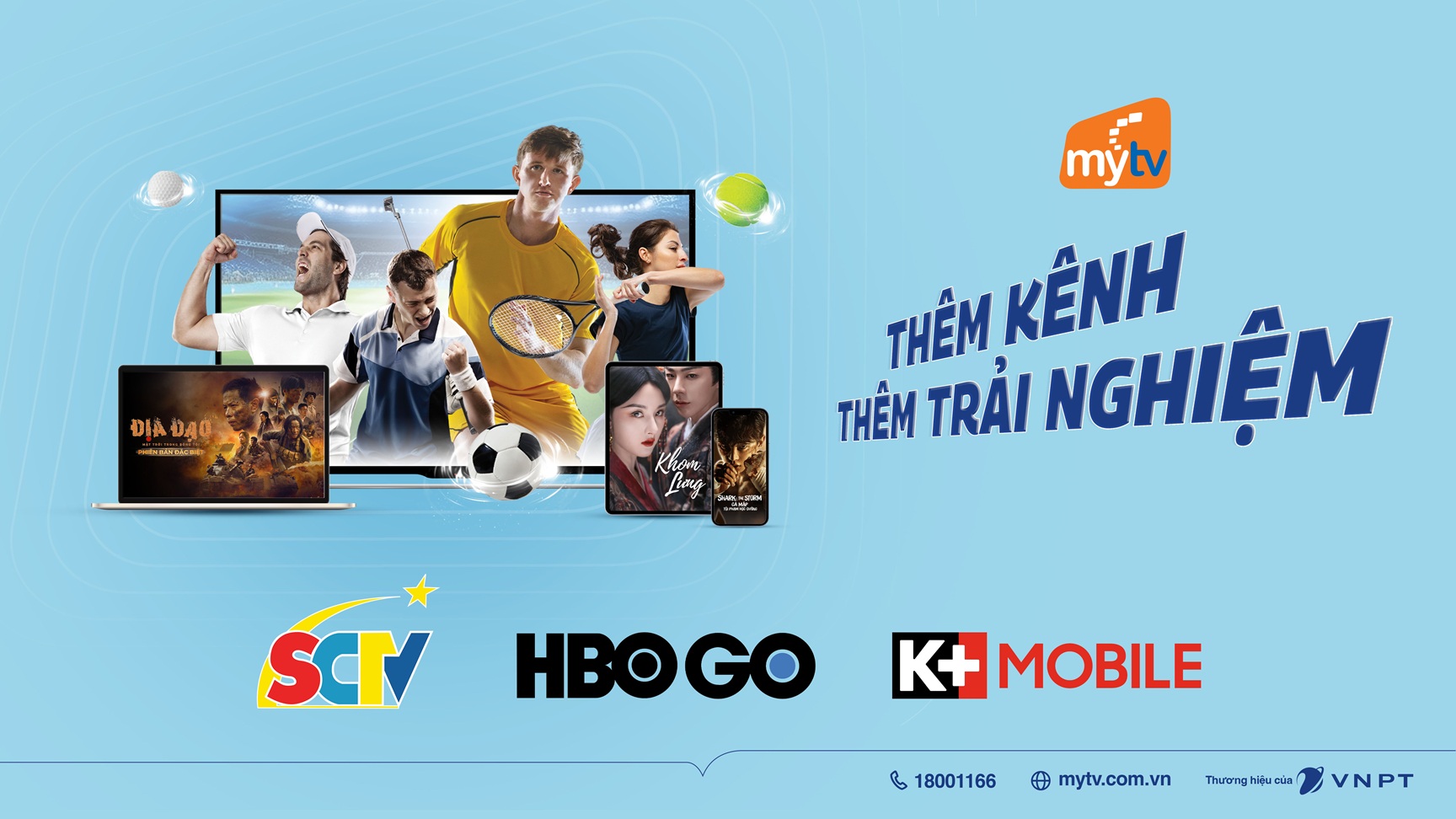 Thêm kênh, thêm trải nghiệm với gói ADDON trên truyền hình MyTV Mobile