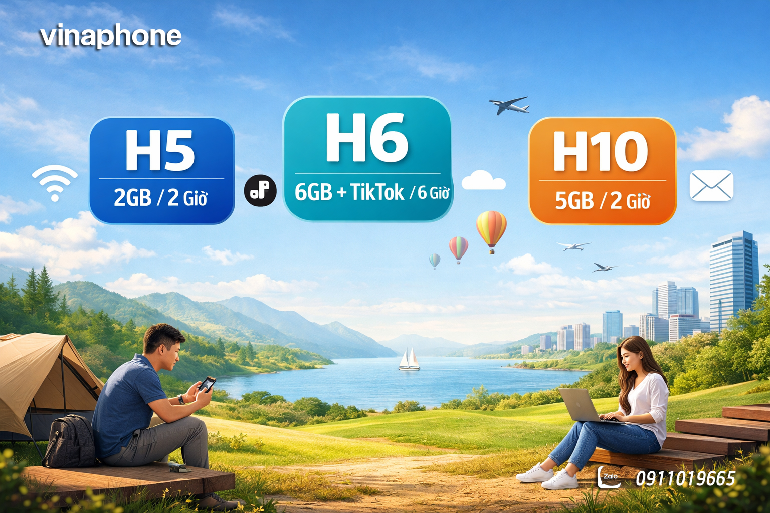 3 gói data theo giờ của VinaPhone giá rẻ, dung lượng lớn, dùng ngay khi cần
