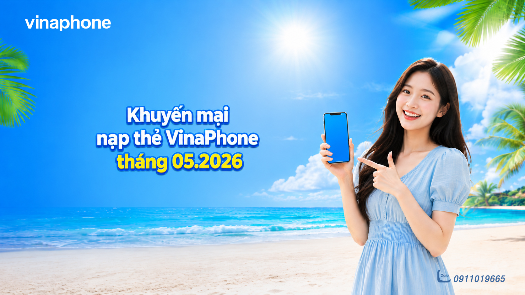 Khuyến mại nạp thẻ VinaPhone tháng 5/2026