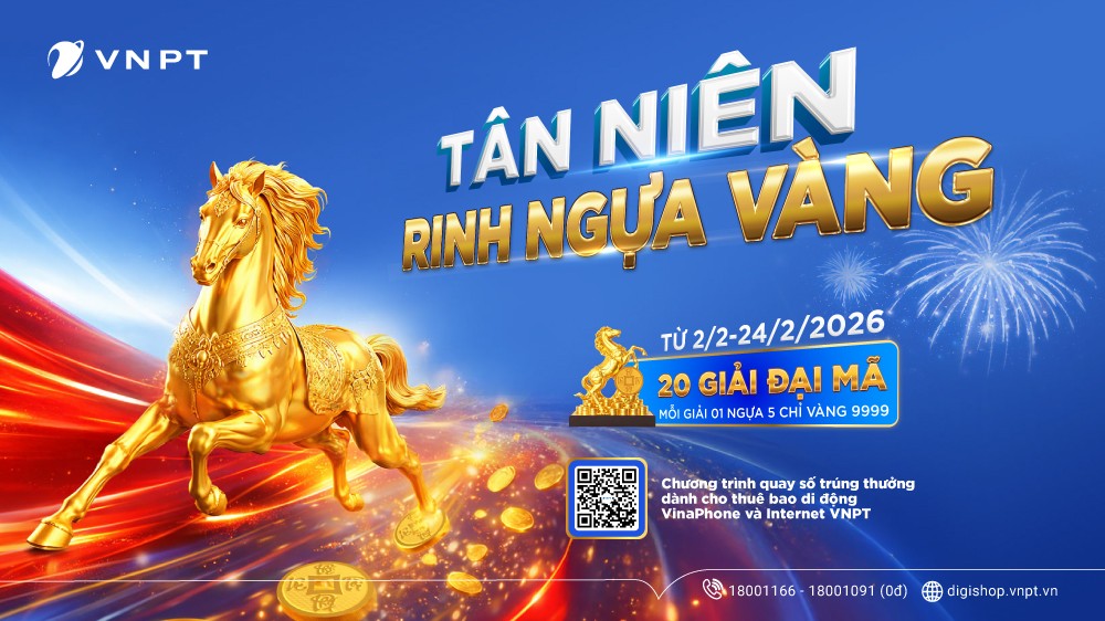 Khai xuân như ý - Rinh đại mã vàng với VNPT