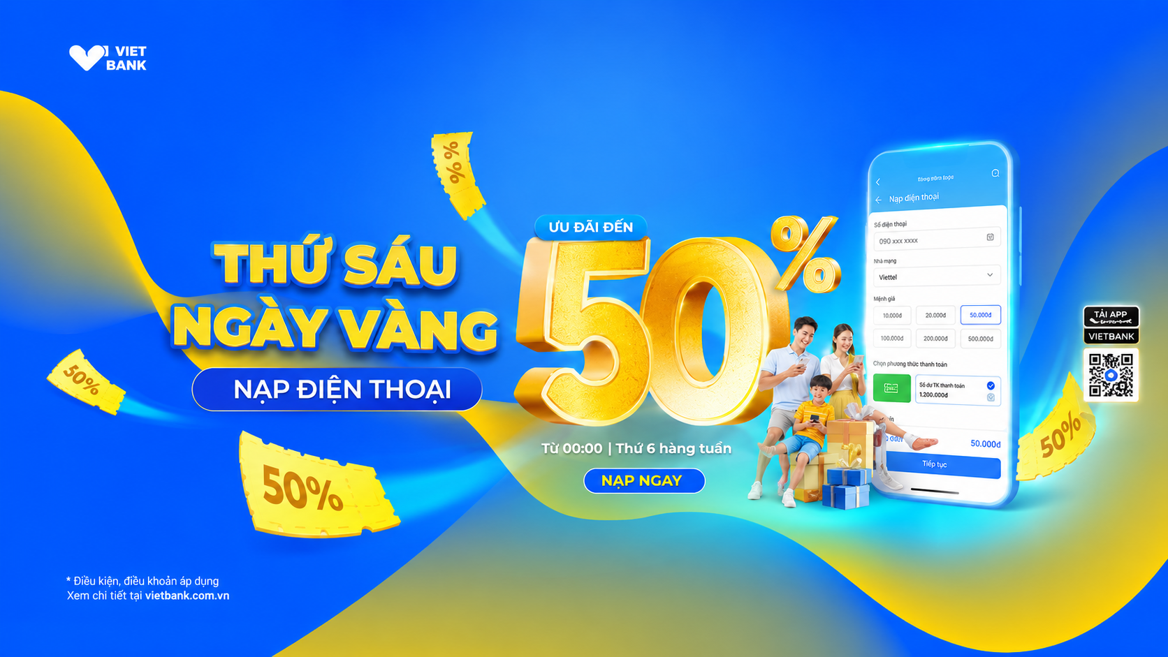 Thứ Sáu ngày Vàng Nạp điện thoại