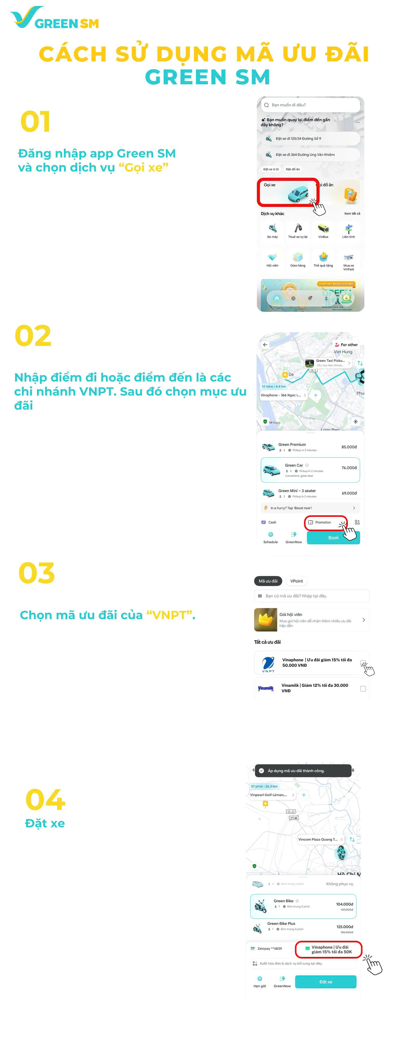 VNPT ĐỒNG HÀNH CÙNG GREEN SM