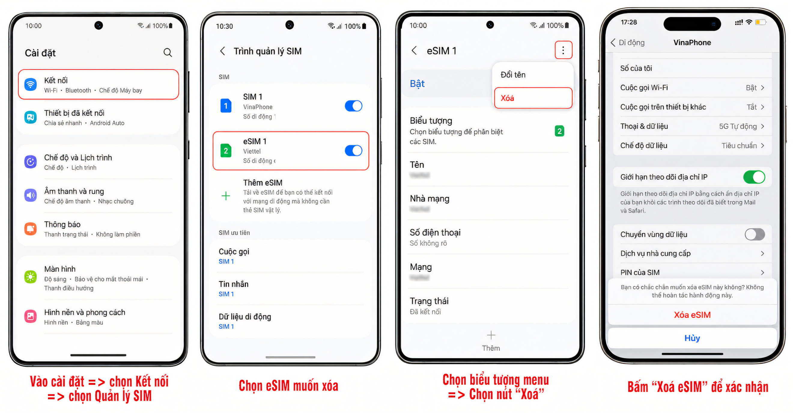 Xoá eSIM thì SIM vật lý còn dùng được không?