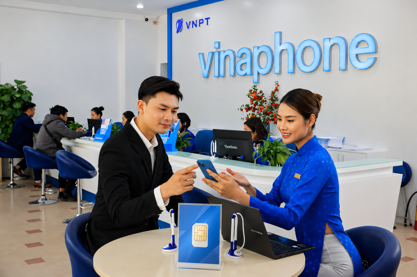 Đến điểm giao dịch VNPT để được hỗ trợ xoá eSIM