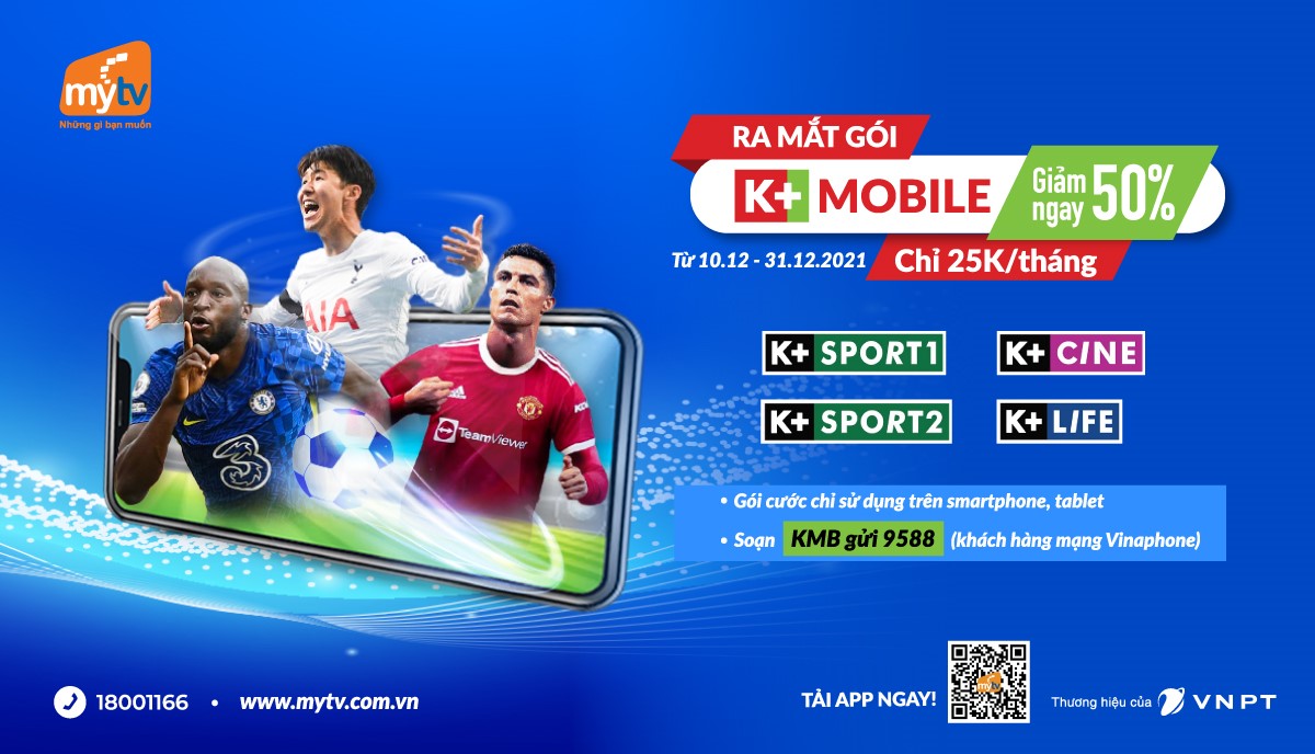 K+ Mobile trên truyền hình MyTV
