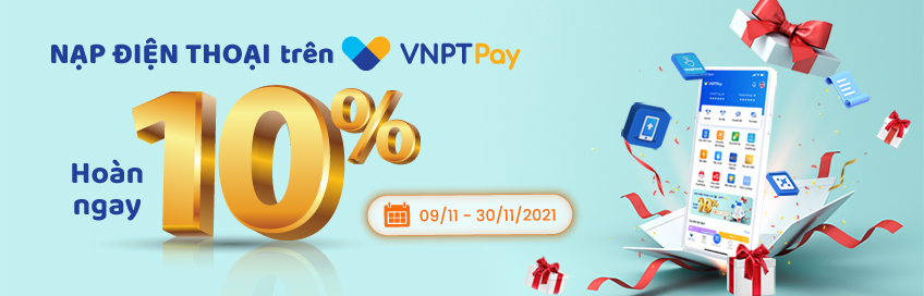 Vinaphone khuyến mại 10% trên VNPT Pay