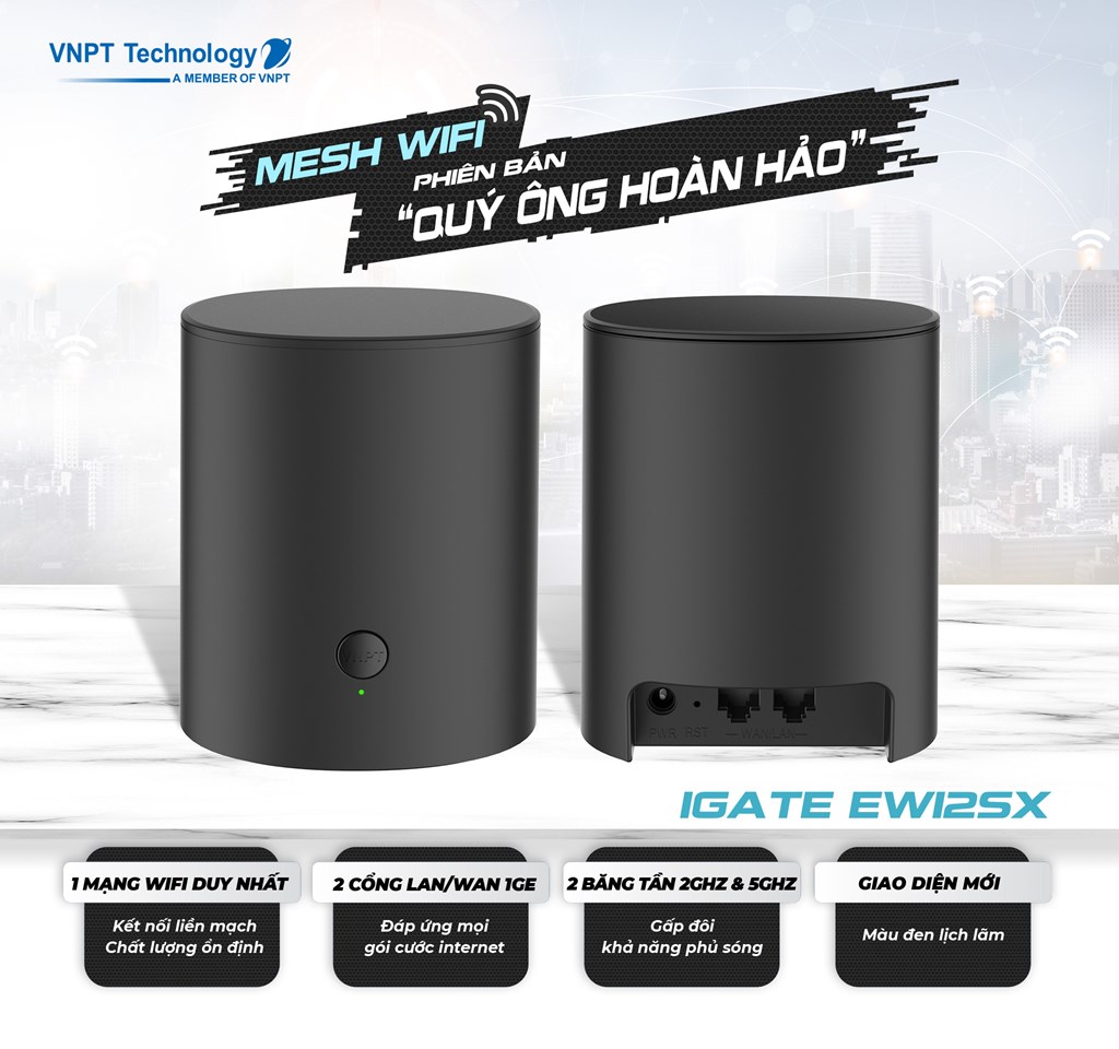 Wifi mesh phiên bản mới VNPT